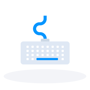 transcription services Keyboard icon
